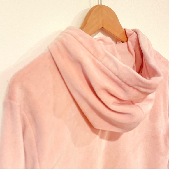 Gap Girls Pink Soft Velour Hoodie Size L - Picture 3 of 7